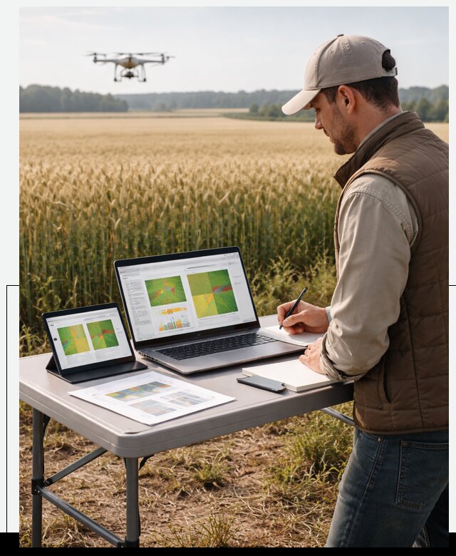 Система AI прогнозирования урожайности для точных агрономий в Коркине