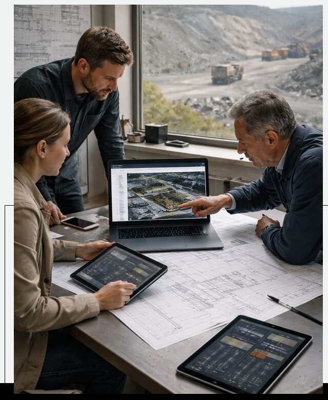 Разработка и внедрение систем для горнодобычи в Коркине